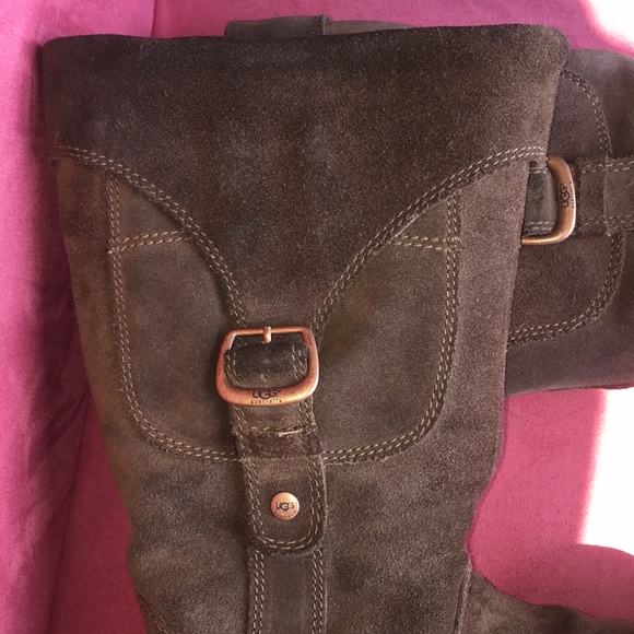 Espresso Big Girls Cargo Uggs With Pocket Size 4 - Picture 4 of 8